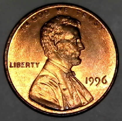 1996-P-Lincoln-Memorial-Cent-With-Very-Nice-Trail-Dies!